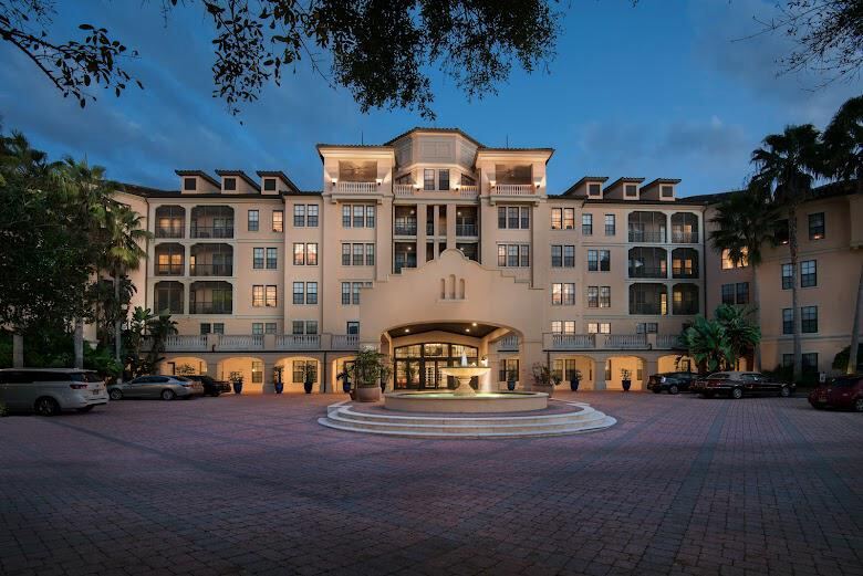 Exterior at twilight